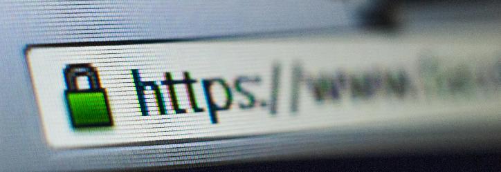 HTTPS protocol displayed in the browser