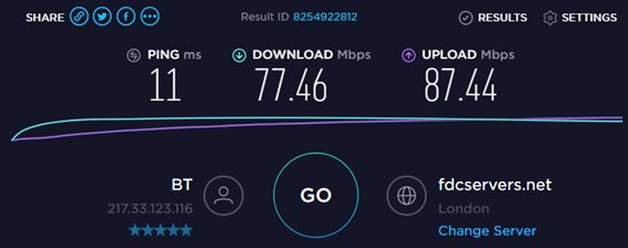 Network Measurement Tool from speedtest.org